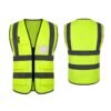 High-visibility safety vest with reflective stripes