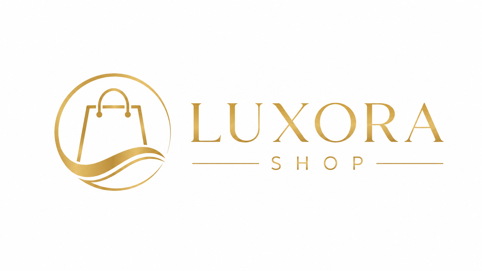 Minimalist Shop Logo - Gold