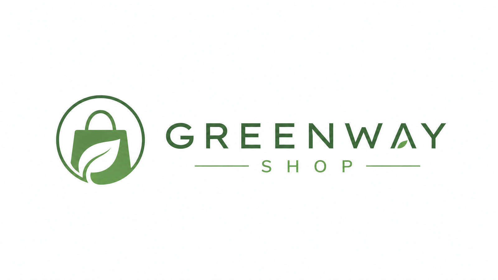 Minimalist Shop Logo - Green