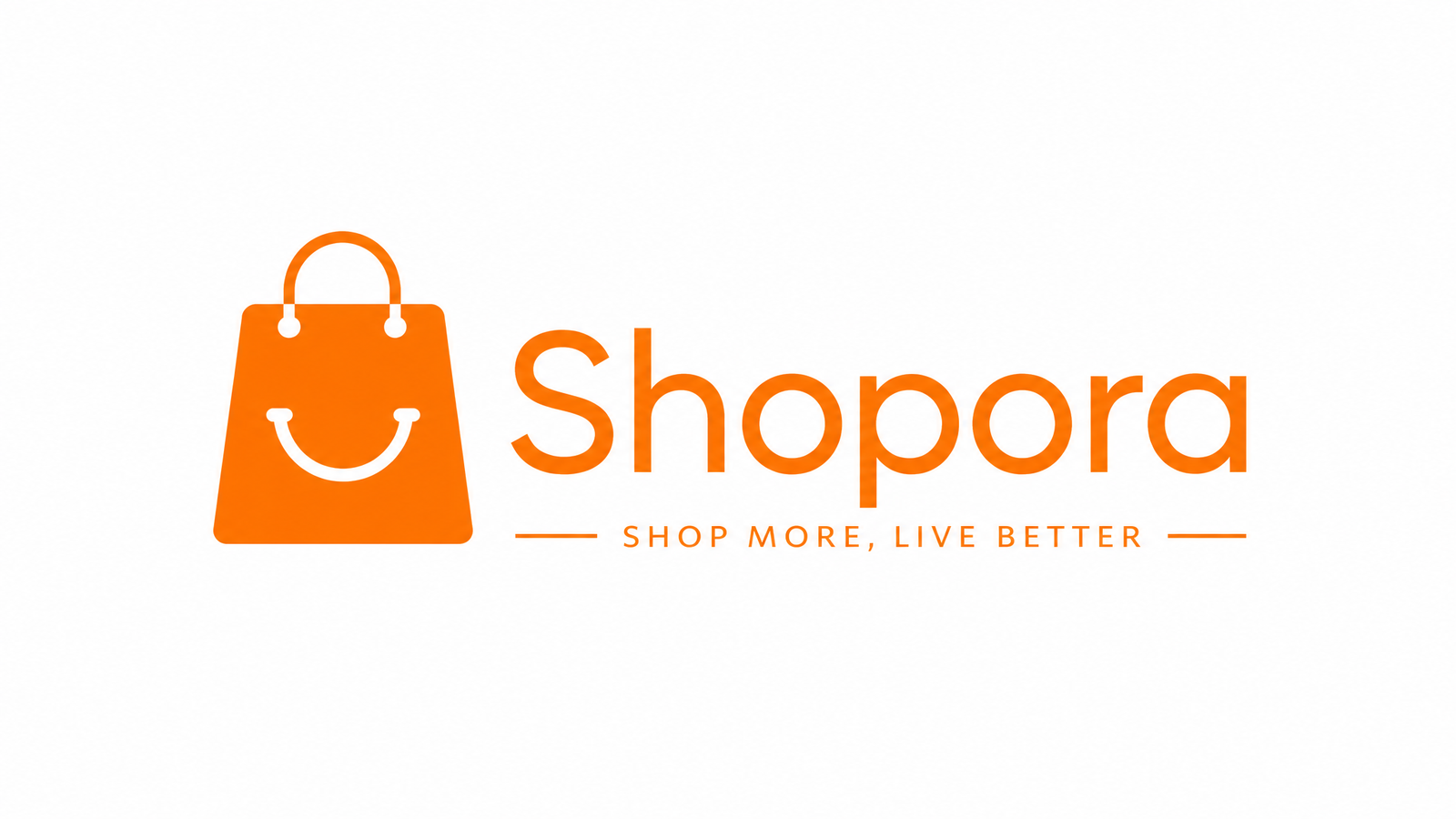Minimalist Shop Logo - Orange