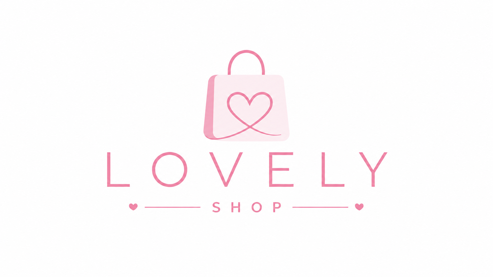 Minimalist Shop Logo - Pink