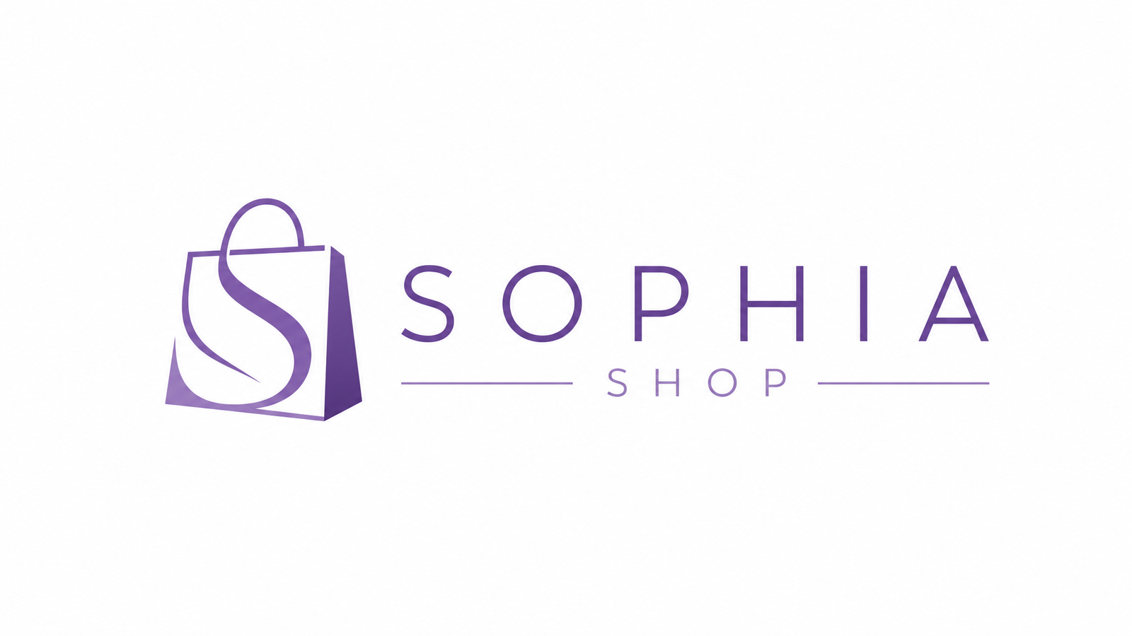 Minimalist Shop Logo - Purple