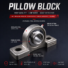 Stainless Pillow Block 1x1 SP206 stainless steel pillow block bearing