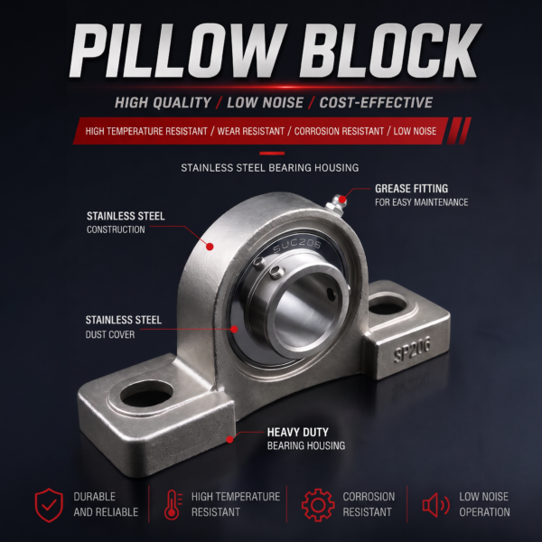 Stainless Pillow Block 1x1 SP206 stainless steel pillow block bearing